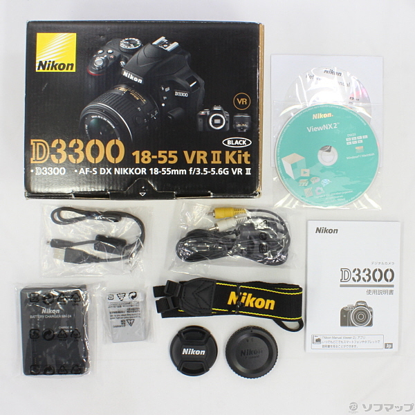 中古 Nikon D3300 18 55 Vrii レンズキット 2416万画素 Sdxc リコレ ソフマップの中古通販サイト