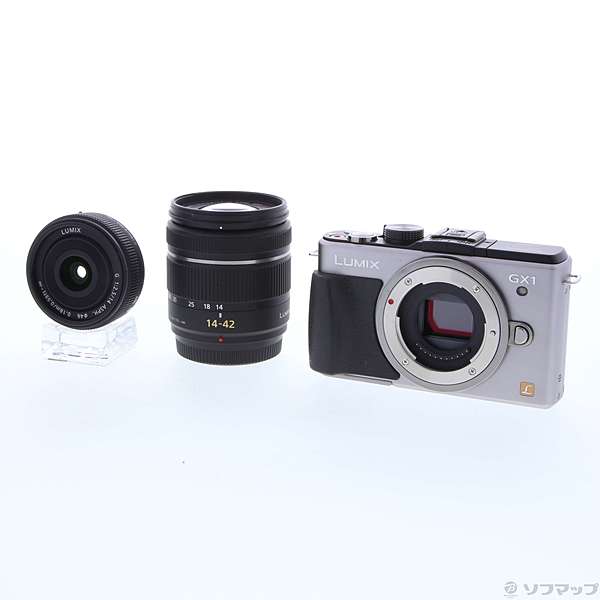 中古】LUMIX DMC-GX1W-S ダブルレンズキット ブレードシルバー