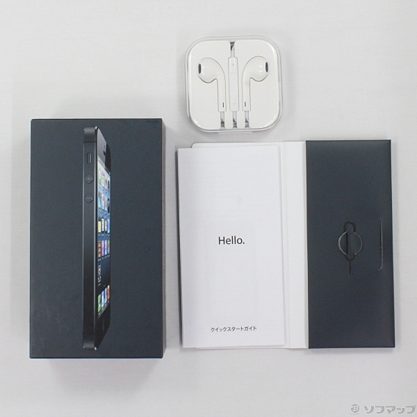 中古】iPhone5 32GB ブラック MD299J／A SoftBank [2133022080953