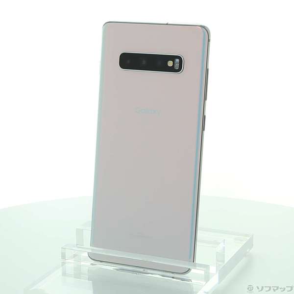 中古】GALAXY S10+ 128GB プリズムホワイト SCV42 au [2133022098712
