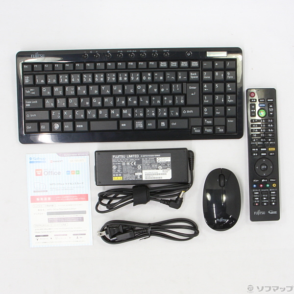 中古】DESKPOWER F／G90D FMVFG90DRY ルビーレッド 〔Windows 7
