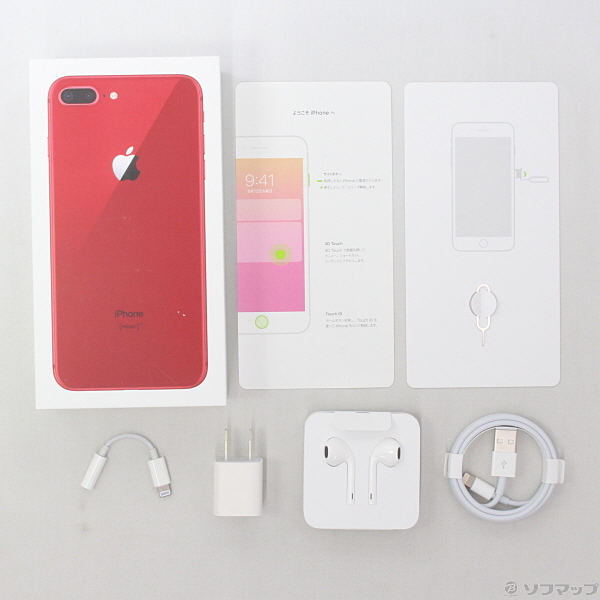 中古】iPhone8 Plus 256GB プロダクトレッド MRTM2J／A docomoロック