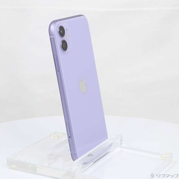 中古】iPhone11 128GB パープル MWM52J／A SIMフリー [2133022233243