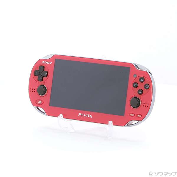 中古】PlayStation Vita Wi-Fiモデル コズミックレッド PCH-1000