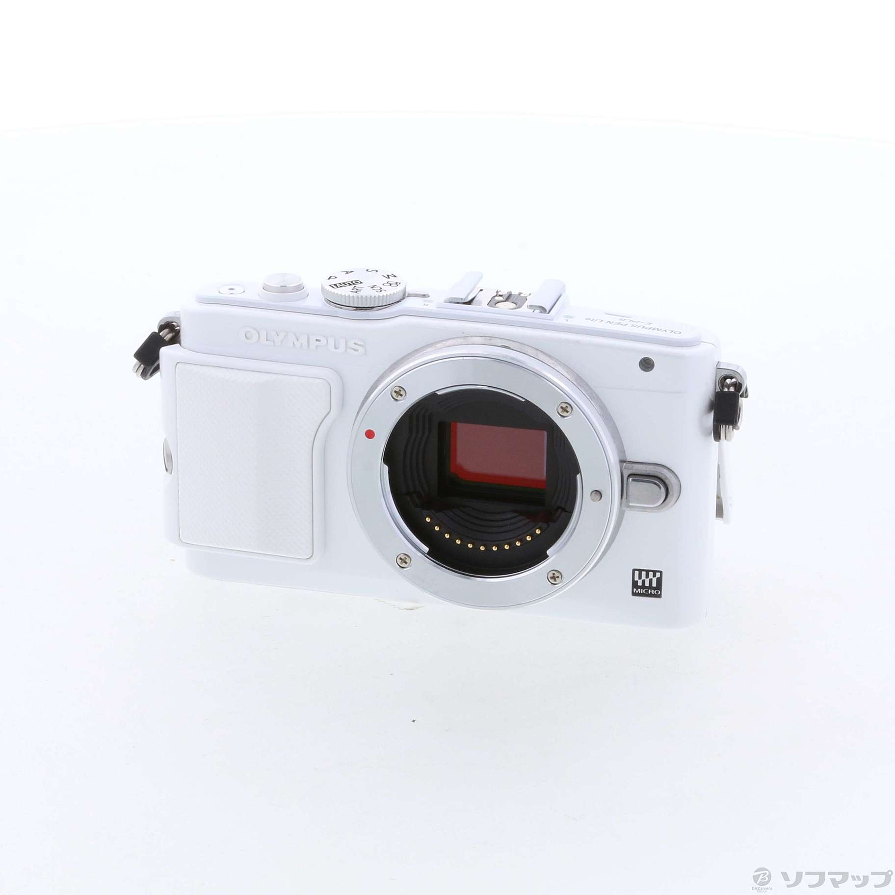中古】 【良品】 オリンパス PEN Lite E-PL6 ボディ っぽかっ ホワイト 