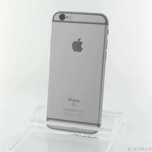 中古】iPhone6s 16GB スペースグレイ NKQJ2J／A auロック解除SIMフリー 
