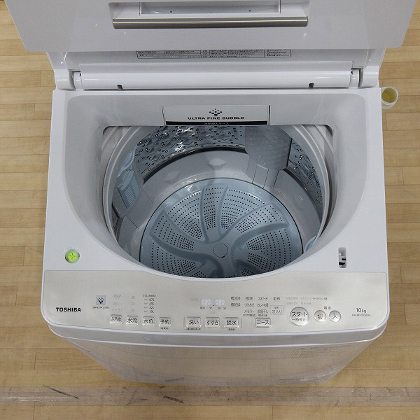 〔展示品〕 AW-BK10SD8-W 全自動洗濯機 ZABOON(ザブーン) グランホワイト [洗濯10.0kg／上開き]