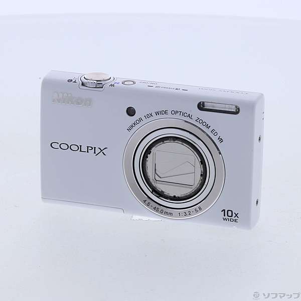 中古】COOLPIX S6200 (1600万画素／10倍／ナチュラルホワイト／SDXC