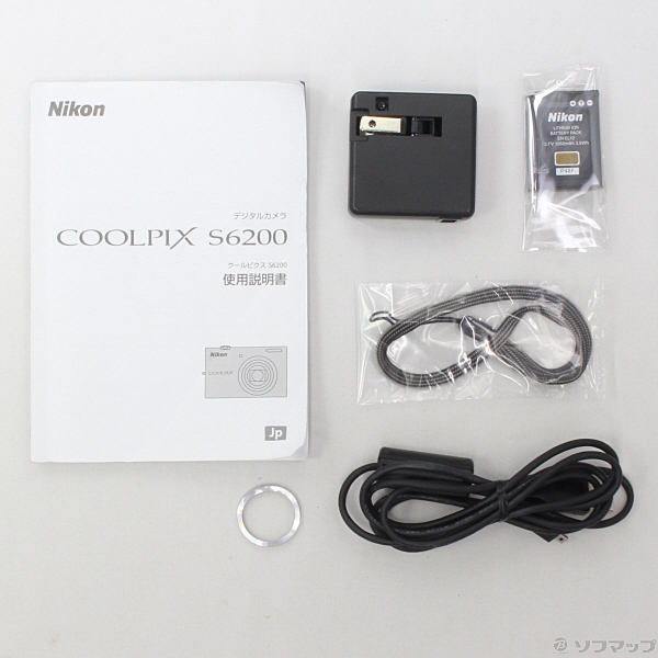 中古】COOLPIX S6200 (1600万画素／10倍／ナチュラルホワイト／SDXC