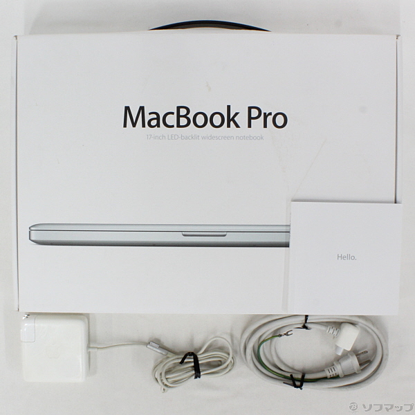 MacBook Pro 17-inch Late 2011 MD311J／A Core_i7 2.5GHz 16GB HDD750GB 〔10.11  ElCapitan〕