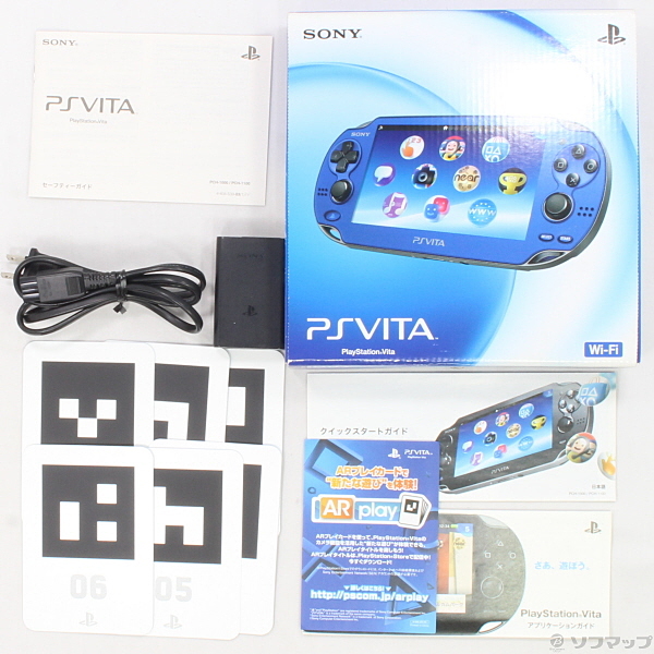 中古】PlayStation Vita Wi-Fiモデル サファイアブルー PCH-1000 Z 