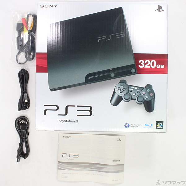 中古】PlayStation 3 320GB チャコールブラック CECH-3000B ...