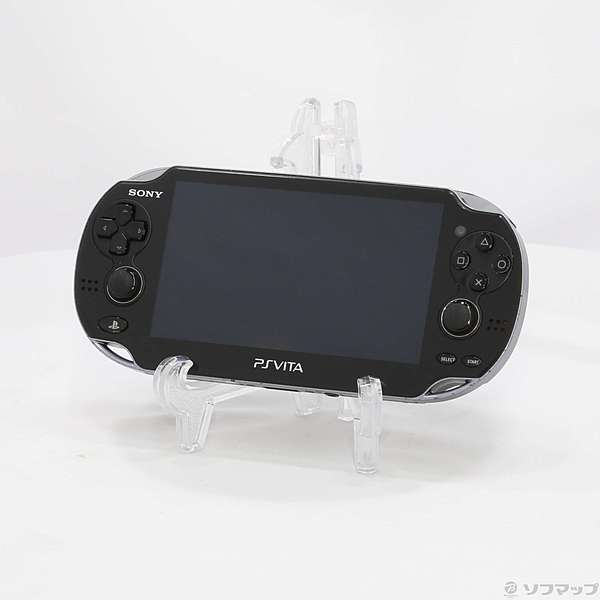 中古】PlayStation Vita Wi-Fiモデル クリスタルブラック PCH-1000