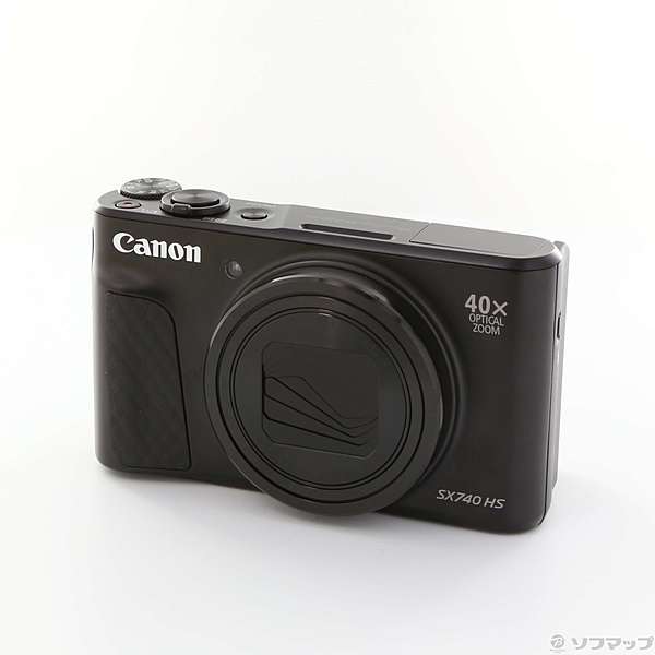 中古】PowerShot SX740 HS ブラック [2133022621408] - リコレ