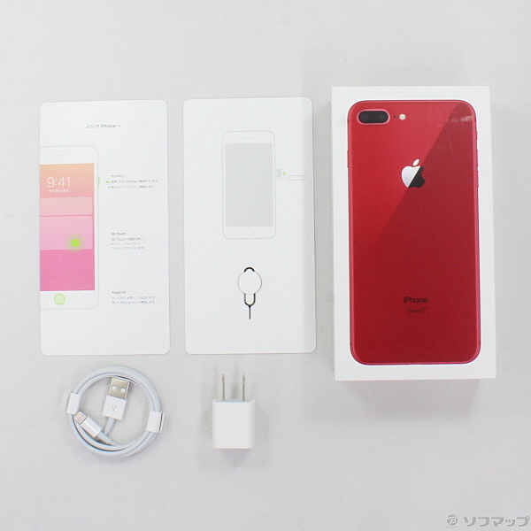 中古】iPhone8 Plus 256GB プロダクトレッド MRTM2J／A docomoロック