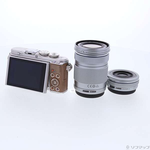 中古 Pen E Pl9 Ezダブルズームキット ブラウン リコレ ソフマップの中古通販サイト