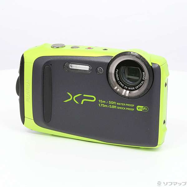 中古】FinePix XP90 LM (1640画素／5倍／防水／ライム／SDXC