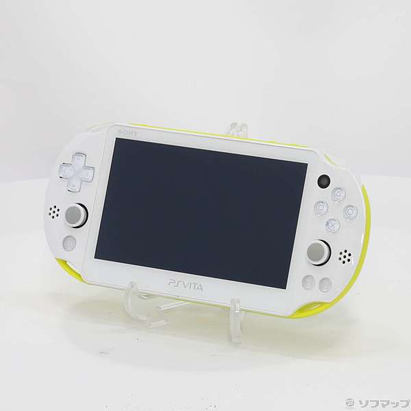【中古】PlayStation Vita Wi-Fiモデル ライムグリーン／ホワイト PCH-2000ZA [2133022841707