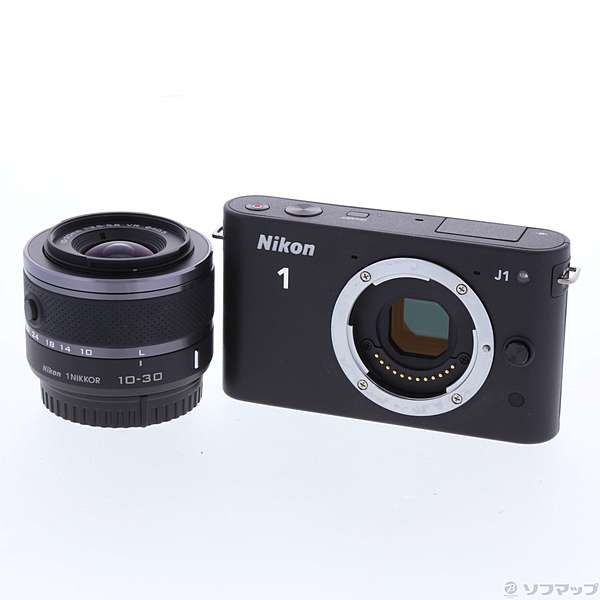 中古 Nikon 1 J1 標準ズームレンズキット 1010万画素 ブラック リコレ ソフマップの中古 通販サイト