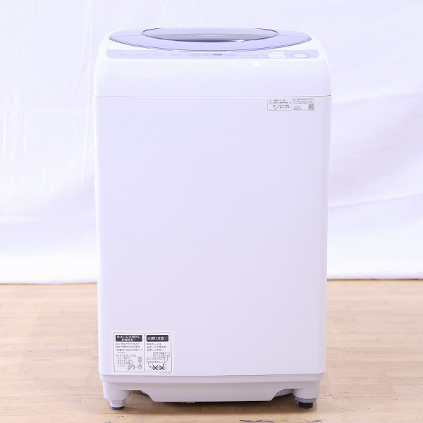 中古】〔展示品〕 ES-GV8D-S 全自動洗濯機 シルバー系 [洗濯8.0kg