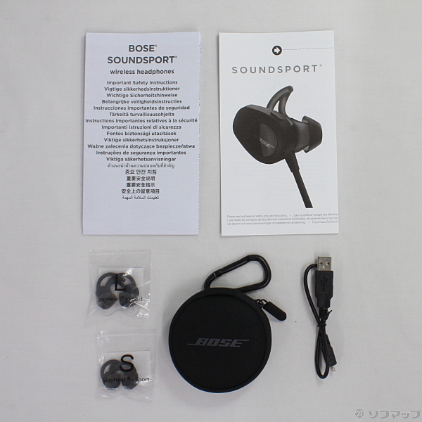 Bose SoundSport Wireless Headphones Black サウンドスポット イヤホン [並行輸入品]