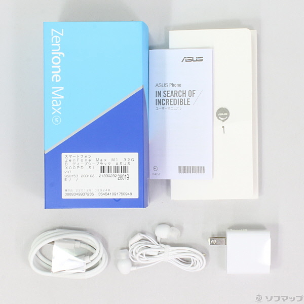 中古】〔展示品〕 ZenFone Max M1 32GB ディープシーブラック ASUS