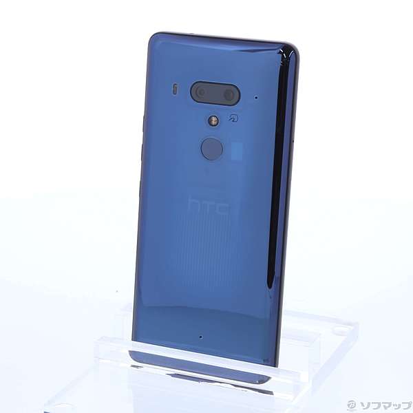 HTC U12+ トランスルーセントブルー 箱付き 中古】HTC U12+ 128GB トランスルーセントブルー 99hapa005-00 SIM