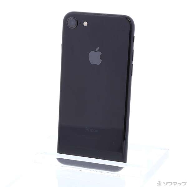 中古】iPhone7 128GB ジェットブラック MNCP2J／A au ◇04/16(木