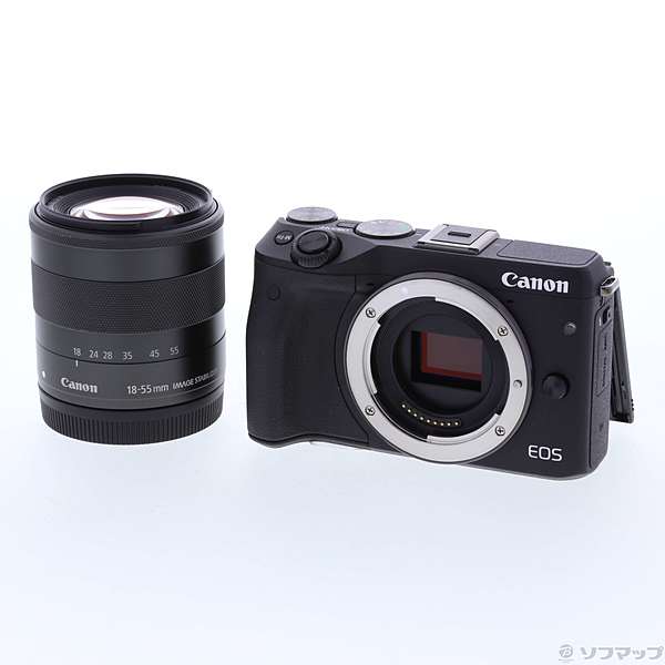 中古】EOS M3 EF-M 18-55 IS STM レンズキット BK (ブラック