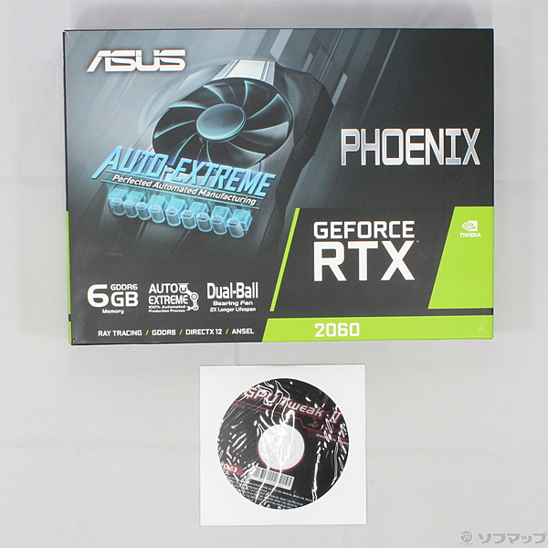 中古】ASUS NVIDIA RTX2060 搭載 ダブルボールベアリングファン
