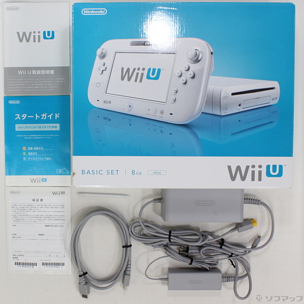 任天堂 Nintendo Wii U ベーシックセット シロ 本体 8G