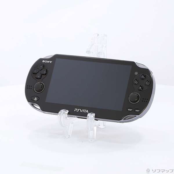 中古】PlayStation Vita 3G／WI-FIモデル クリスタルブラックPCH