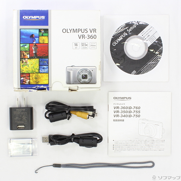動作確認済 ⭐︎ピンク⭐︎ OLYMPUS VR-360 デジカメ New Olympus VR-360 Vintage Digital Camera Pink NOS (power Adapter