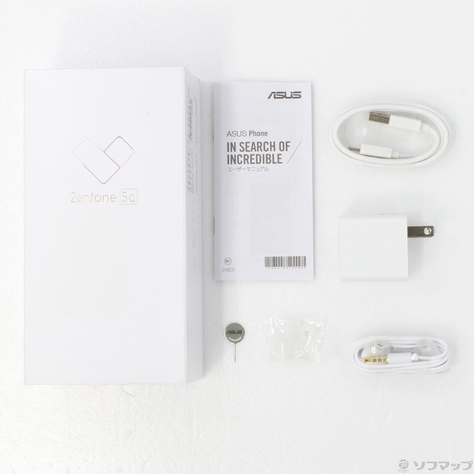 中古】ZenFone 5Q 64GB ムーンライトホワイト ZC600KL-WH64S4