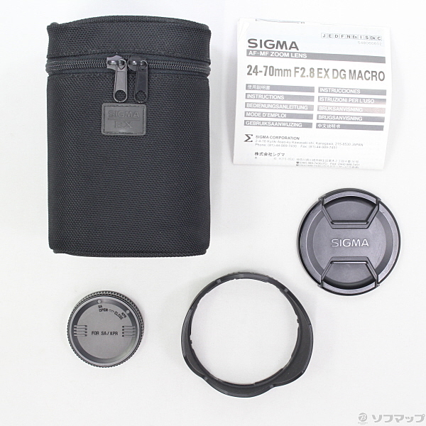 中古】SIGMA AF 24-70mm F2.8 EX DG MACRO (PENTAX用) (レンズ) [2133024062728]  リコレ！|ビックカメラグループ ソフマップの中古通販サイト