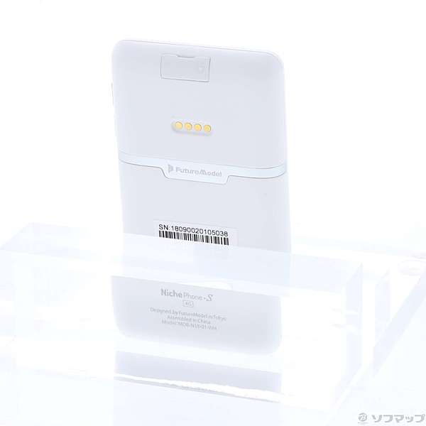 〔展示品〕 NichePhone-S 4G MOB-N18-01-WH ホワイト SIMフリー ◇03/16(月)値下げ！