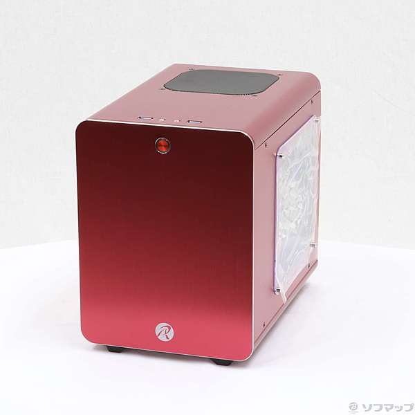 RAIJINTEK METIS PLUSシリーズ キューブ型アルミニウム製Mini-ITXケース 0R200056 METIS PLUS RED