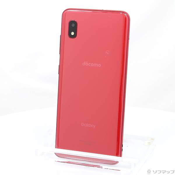 中古】GALAXY A20 32GB レッド SC-02M docomoロック解除SIMフリー ◇04