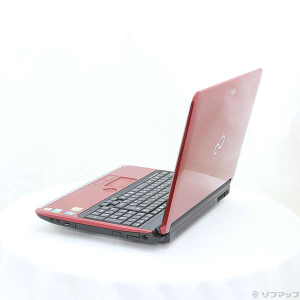 中古】格安安心パソコン LIFEBOOK AH550／5B FMVA555BR ルビーレッド