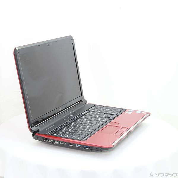 格安安心パソコン LIFEBOOK AH550／5B FMVA555BR ルビーレッド 〔Windows 10〕