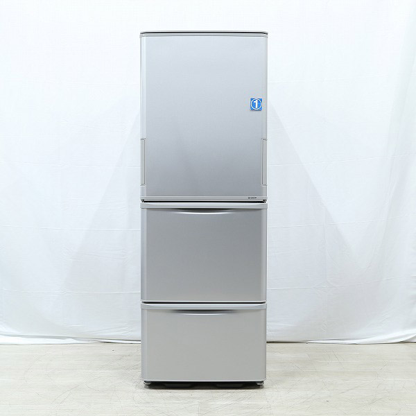 SHARP 350L 冷蔵庫 SJ-W352F-S シルバー シャープ SHARP 3ドア冷蔵庫(左右開きタイプ /350) SJ-W352F-S