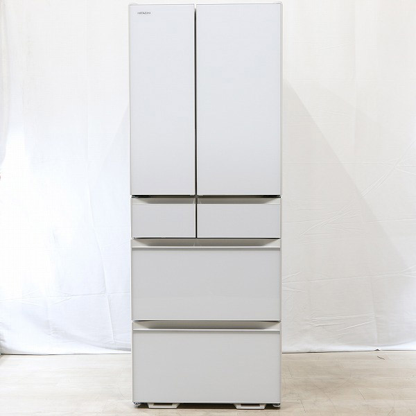 □中古品 日立ノンフロン冷凍冷蔵庫 R-KW57K（XW型） 567L 2019年