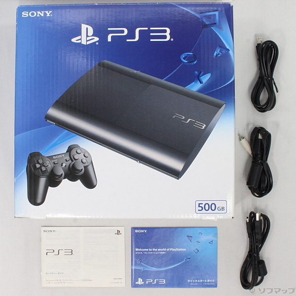 中古】PlayStation 3 チャコール・ブラック 500GB CECH4300C ...