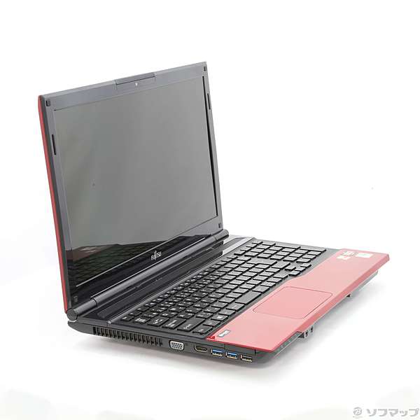 格安安心パソコン LIFEBOOK AH40／J FMVA40JRJ ルビーレッド 〔Windows 10〕