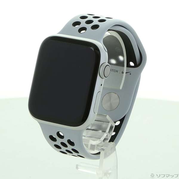Apple Watch Series 4 Nike+ GPS 44mm シルバーアルミニウムケース ピュアプラチナム／ブラックNikeスポーツバンド