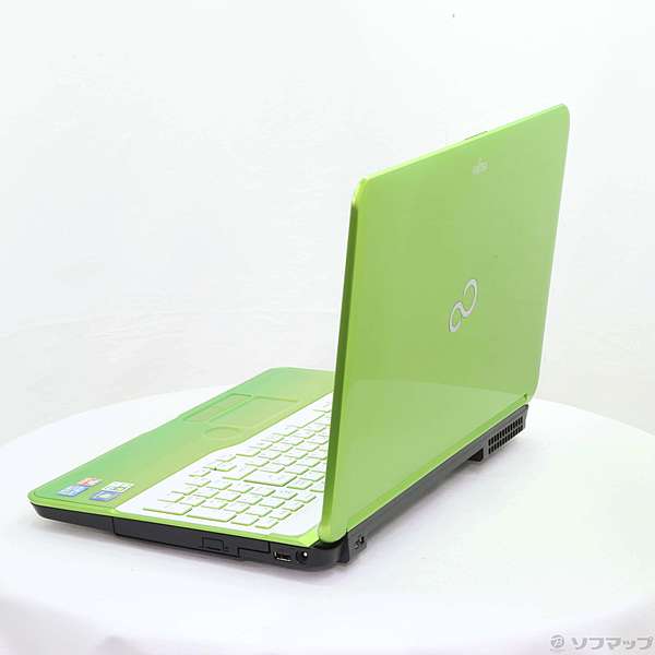 中古】格安安心パソコン LIFEBOOK AH54／E FMVA54EG ライムグリーン