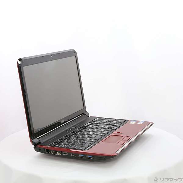 中古】LIFEBOOK AH550／3B FMVA553BRG ルビーレッド 〔Windows