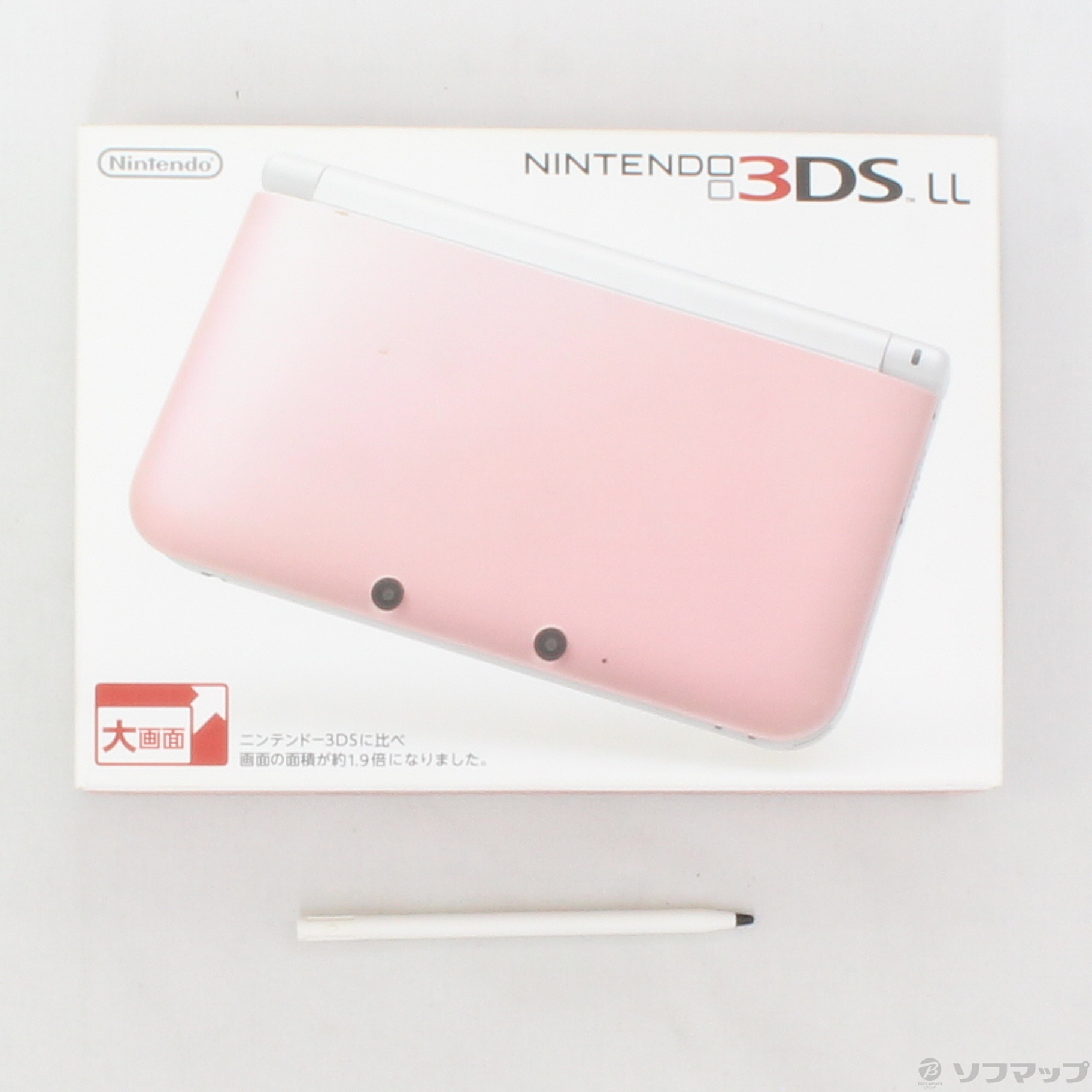 ニンテンドー3DS LL ピンク×ホワイト