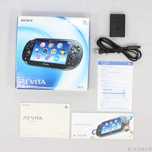 中古 Playstation Vita Wi Fiモデル クリスタルブラック Pch 1000 Za01 04 18 土 値下げ リコレ ソフマップの中古通販サイト