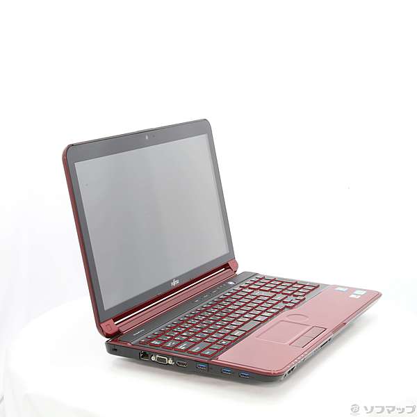 中古】LIFEBOOK AH77／H FMVA77HR ガーネットレッド 〔Windows 10